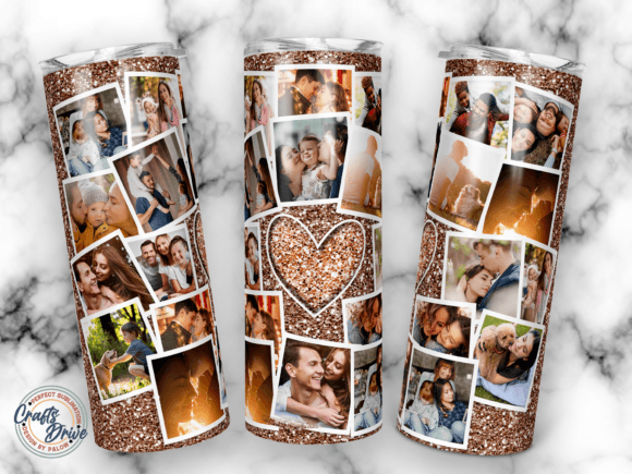 21 Photo Collage Tumbler 20oz PNG