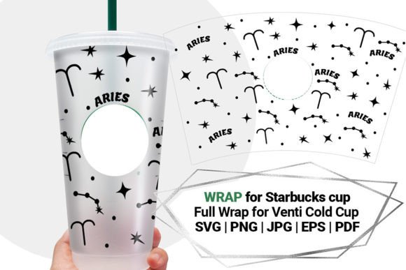 Aries Wrap for Starbucks 24 Oz Cup