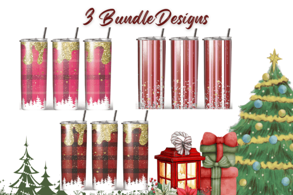 Christmas Bundle 20 Oz Skinny Tumbler