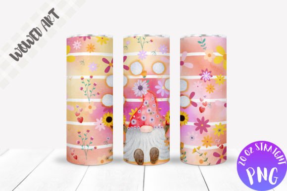 Christmas Gnome Skinny Tumbler Wrap