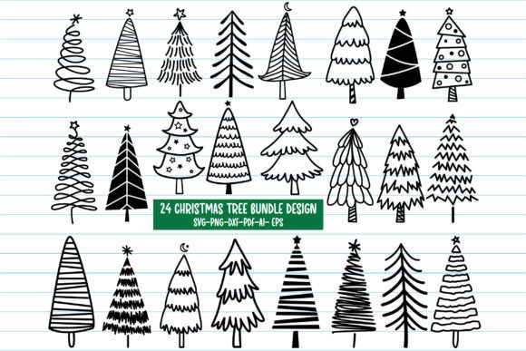 Christmas Tree SVG Bundle, Christmas
