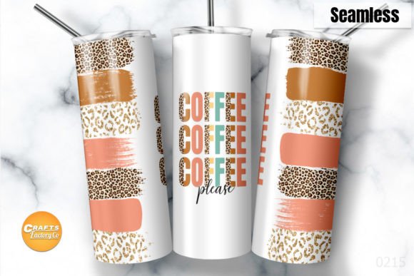 Coffee Please 20oz Skinny Tumbler