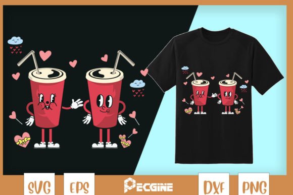 Cola Fastfood Valentine SVG