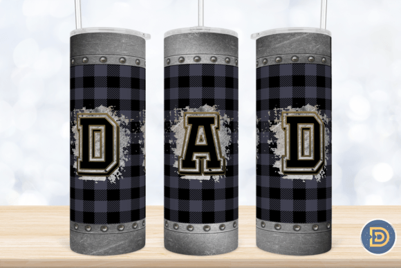 Dad Plaid Steel 20Oz Tumbler Designs