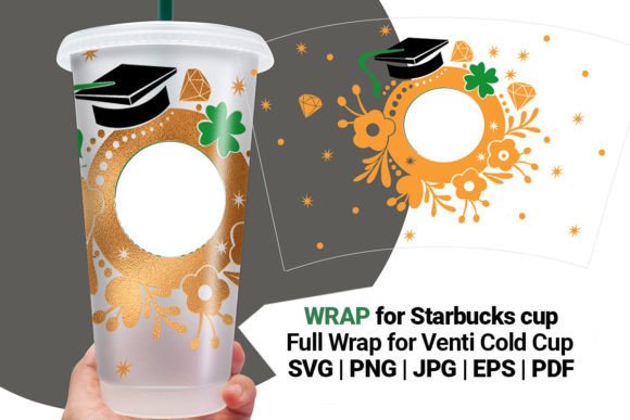 Graduate Wrap for Starbucks 24 Oz Cup