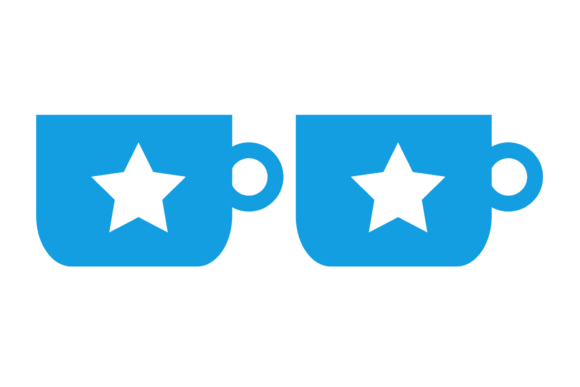 Kitchen Blue Cup Two Icon