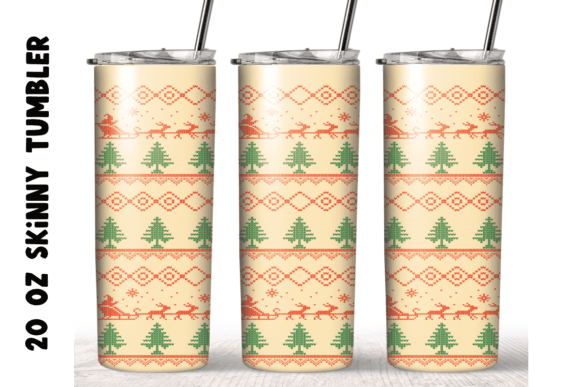 Knitted White Christmas 20oz Tumbler