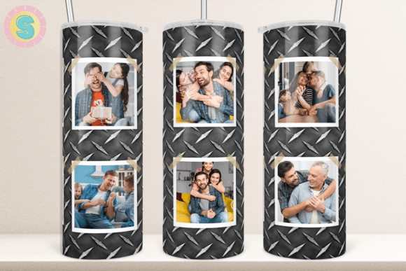Metal Photo Frame 20Oz Tumbler Wrap PNG