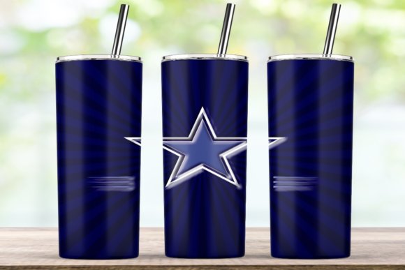 Star Dallas Cowboy Blue 20 Oz Tumbler