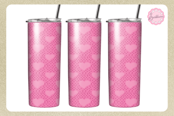 Sweet Heart Polka Dot Tumbler Wrap