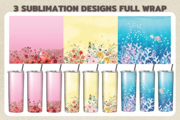 Watercolor Flowers 20 Oz Skinny Tumbler