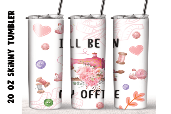 Women Girls Quilter Sewing Lover Tumbler